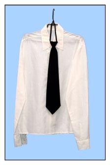 Ритуальная рубашка с галстуком (мужская)