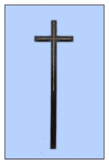 Крест католический резной лак