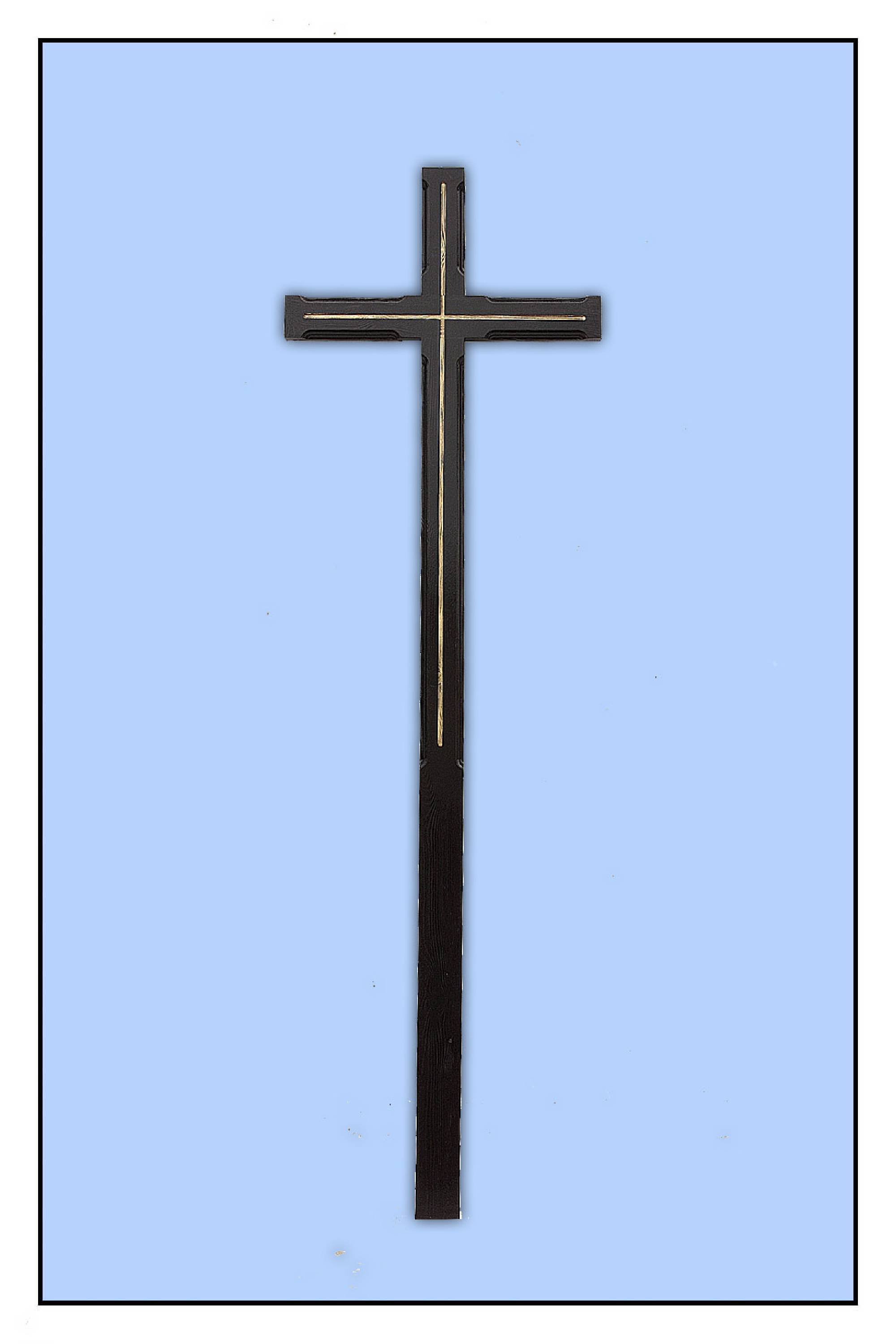 Крест католический резной лак